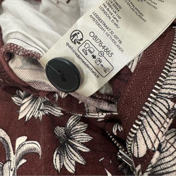 Anthropologie Linen Blend Mid Rise Wide Leg Pants Size 2 Floral Print - Picture 11 of 16